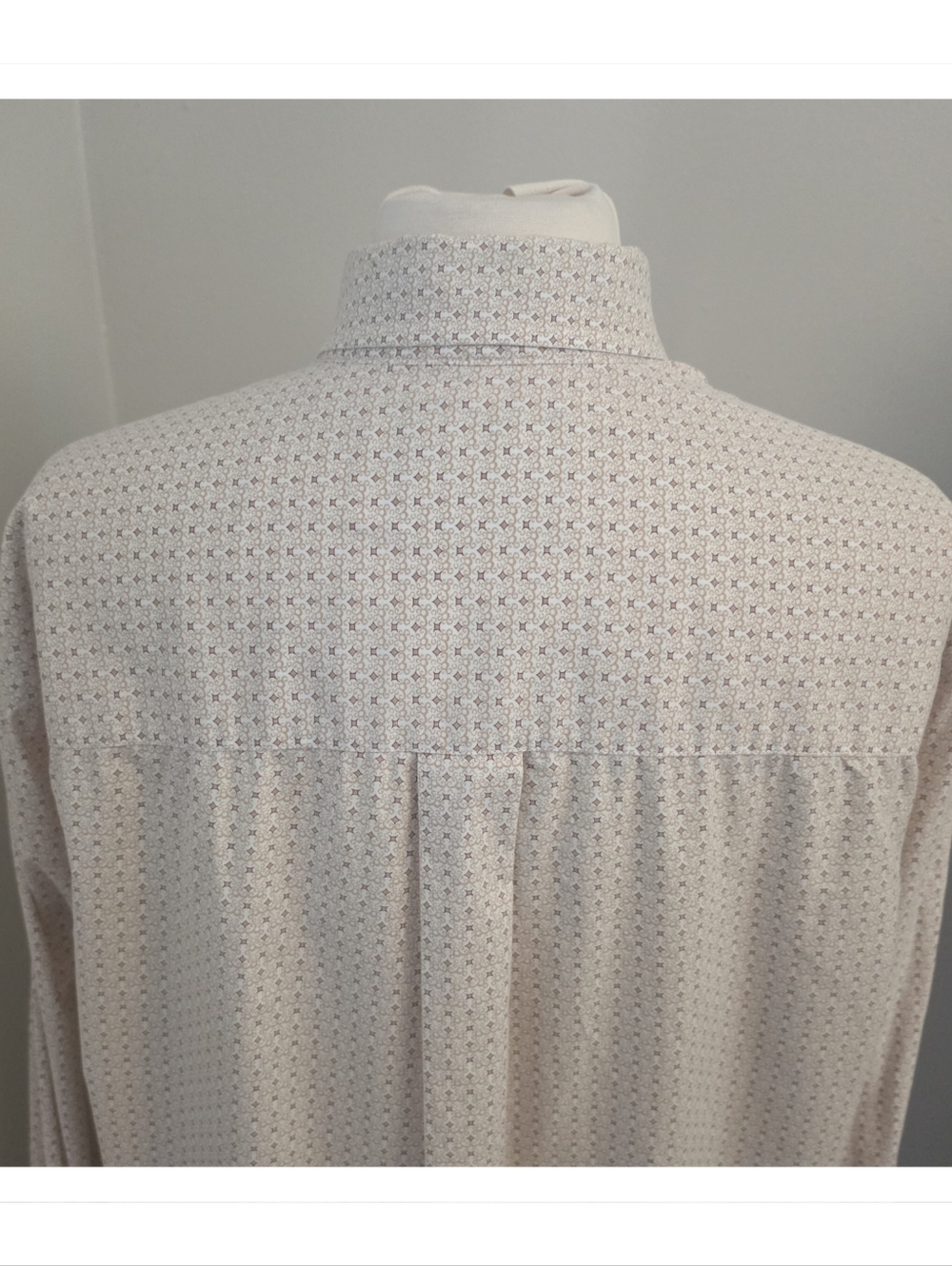 Wrangler George Strait Collection Western Button‑Down Shirt Large Beige Pattern - Picture 6 of 8